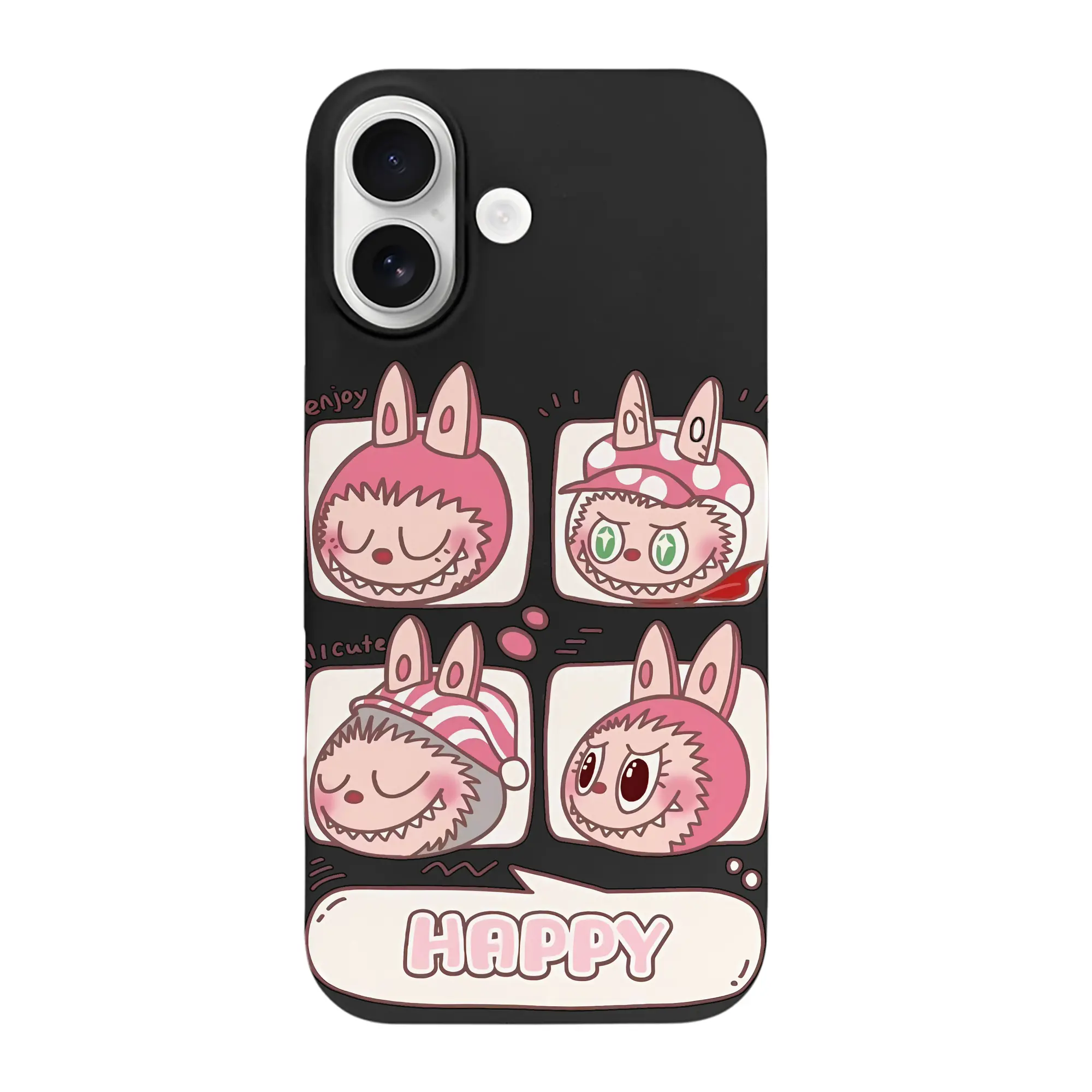 ラブブ グッズ ラブブ - iPhone 17 シリーズ シリコンケース 薄型 耐衝撃 指紋防止 ソフトタッチカバー 精密フィット 傷防止 保護ケース iPhone 17/17 Air/17 Pro/17 Pro Max 対応